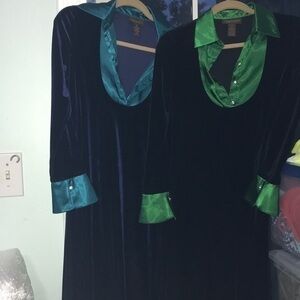 Bundle of two velvet dresses
